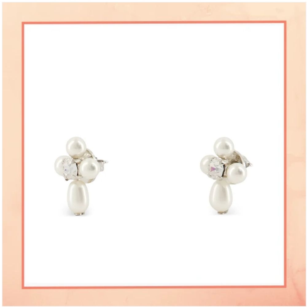 Pearls & Diamond Earrings