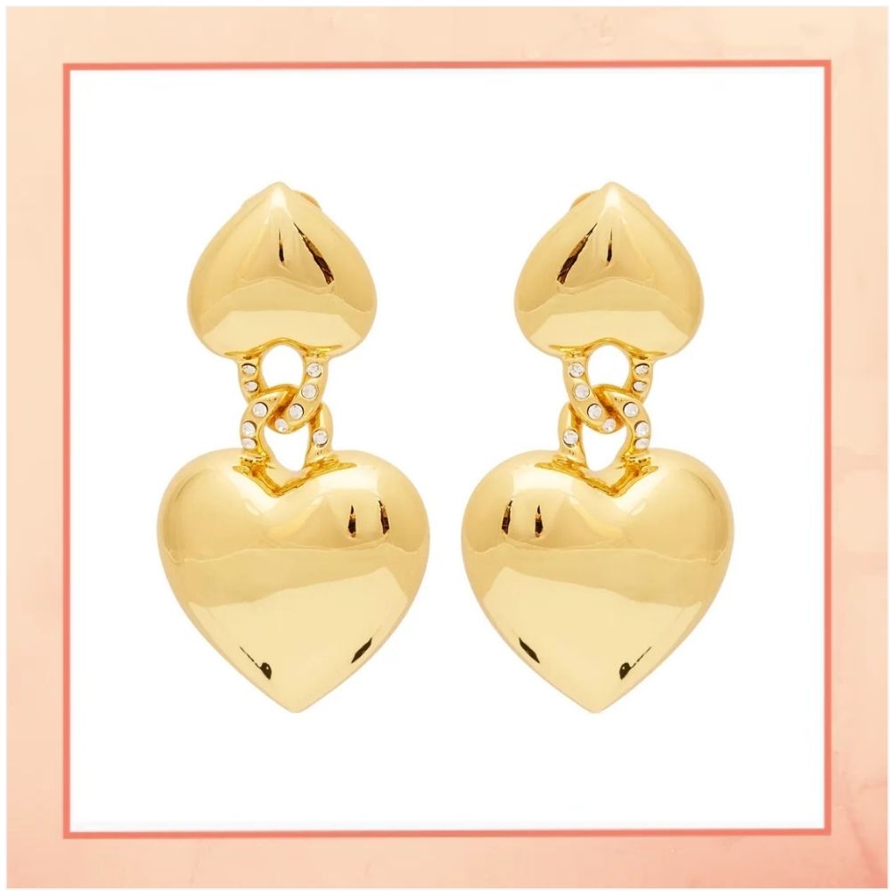 2 Linked Hearts Earrings