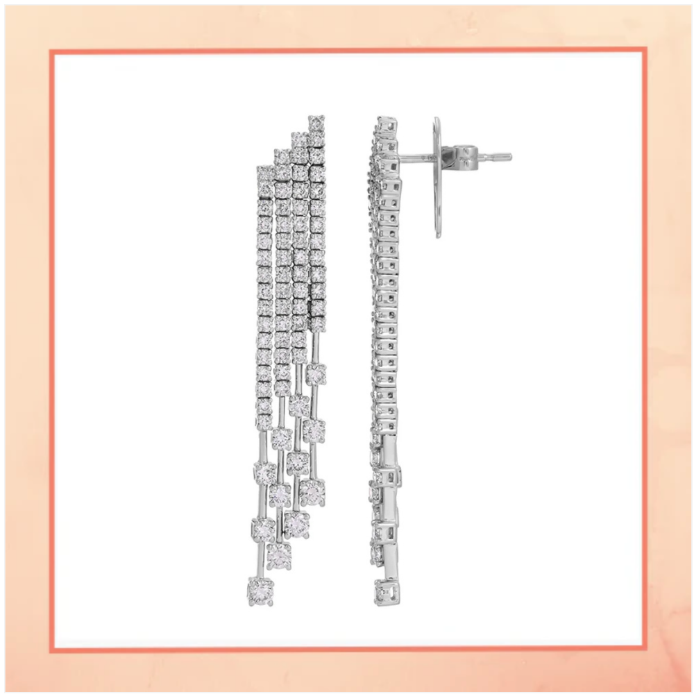 Silver Star Shower Earrings (Copy)