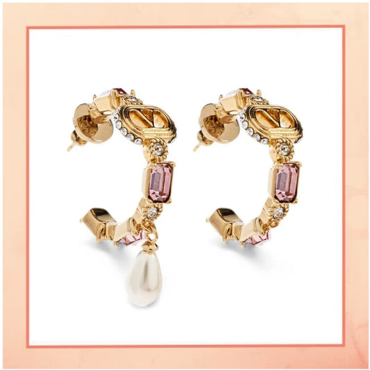 1 Pearl Drop Bali Earrings
