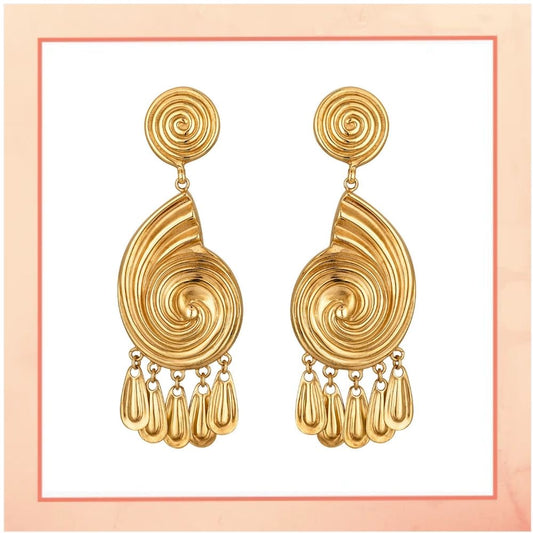 Golden Shell Earrings