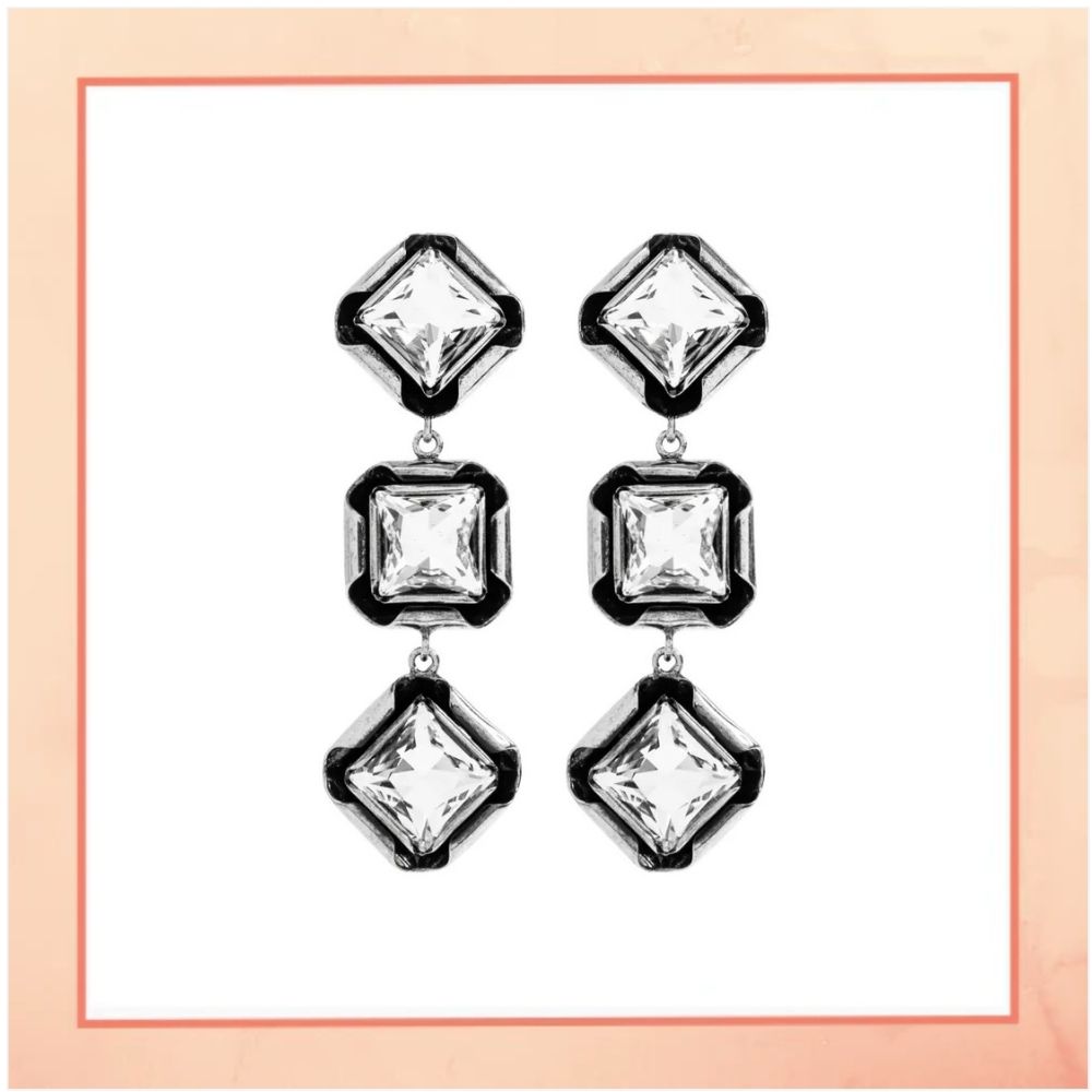 Big Crystal Earrings