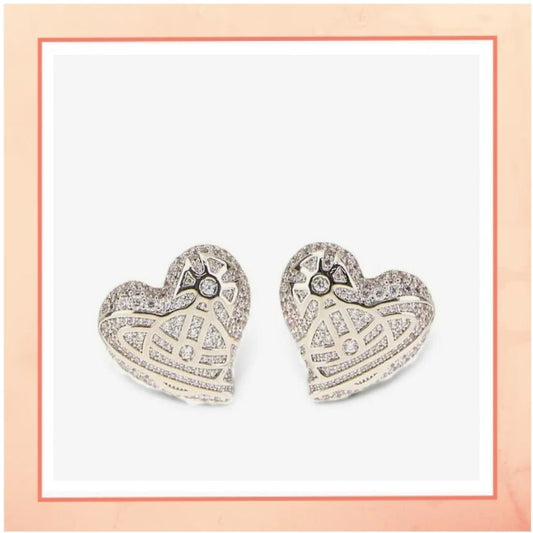 Silver Heart Earrings