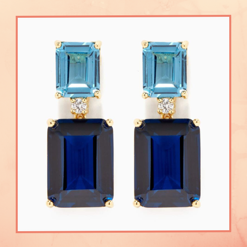 Blue Drop Earrings
