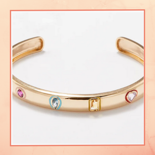 Stone & Enamel Bangle