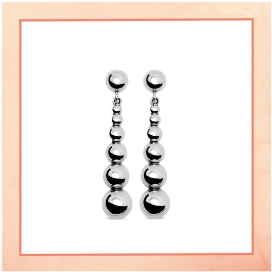 Drops of Silver Earrings