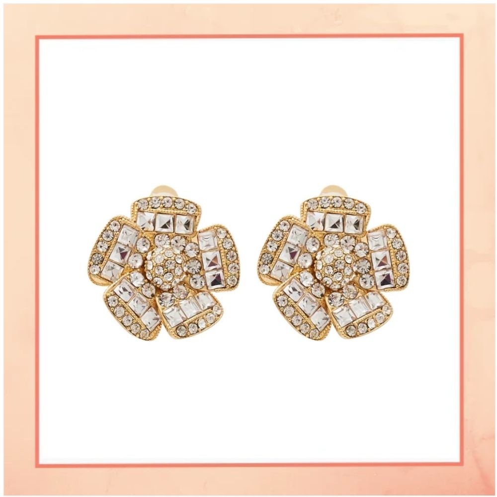 Golden Flower Earrings