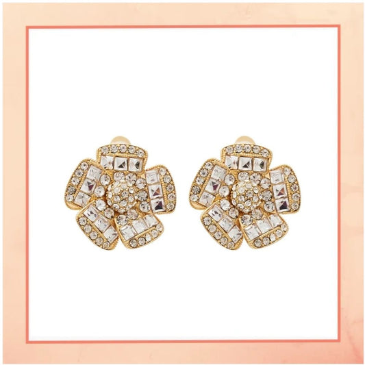 Golden Flower Earrings