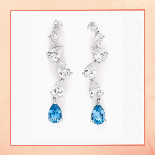 Blue Drop Earrings