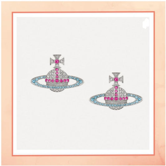 Blue Diamond Comet Earrings