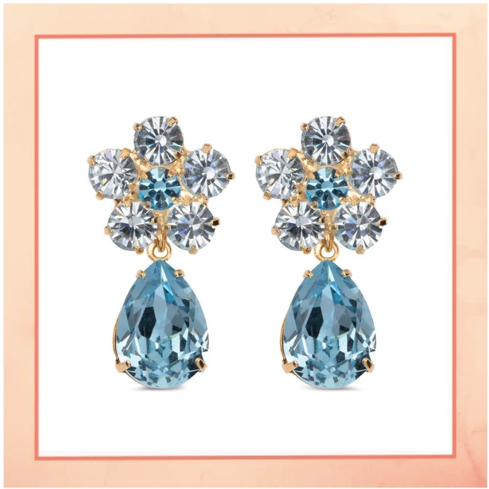 Blue Flower Earrings