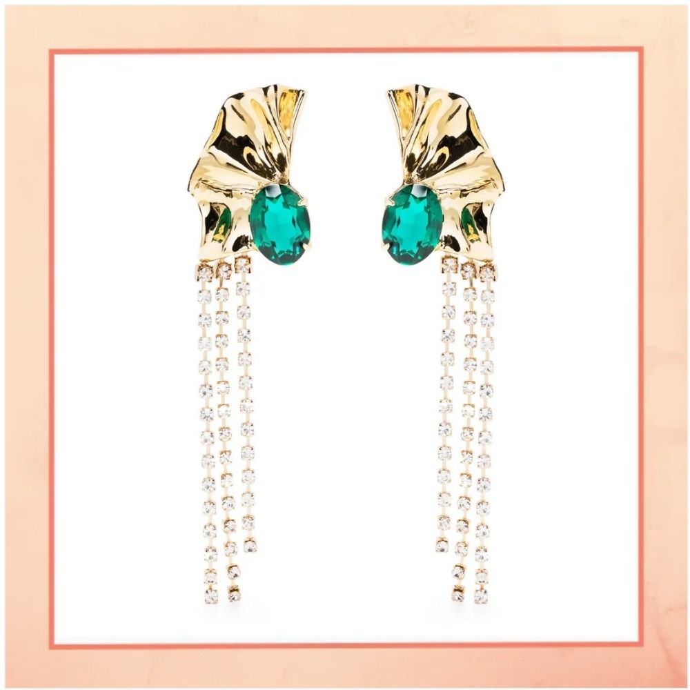 Falling Rain on Flower Earrings