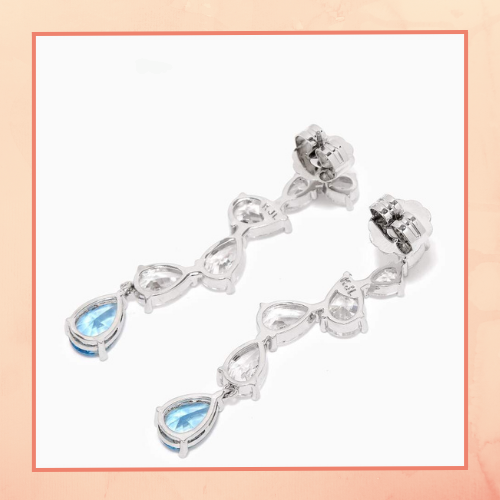 Blue Drop Earrings