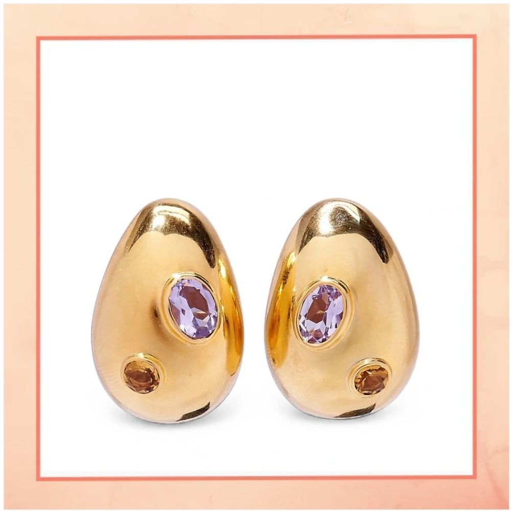 Golden Pear Earrings