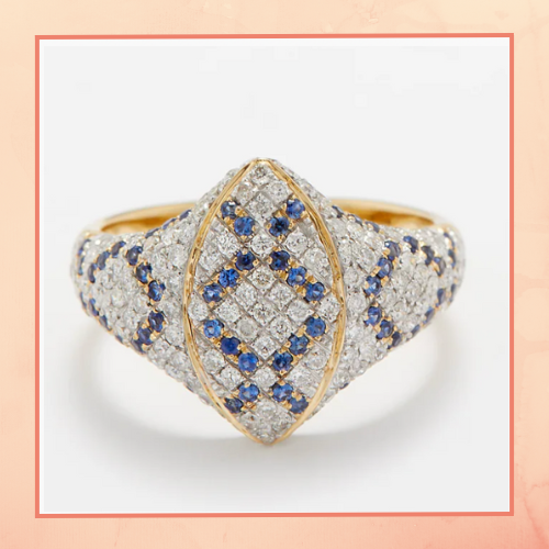 Blue & White Ring