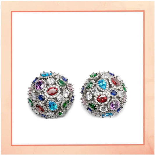 Colorful Crater Earrings
