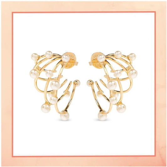 Pearl Cage Earrings