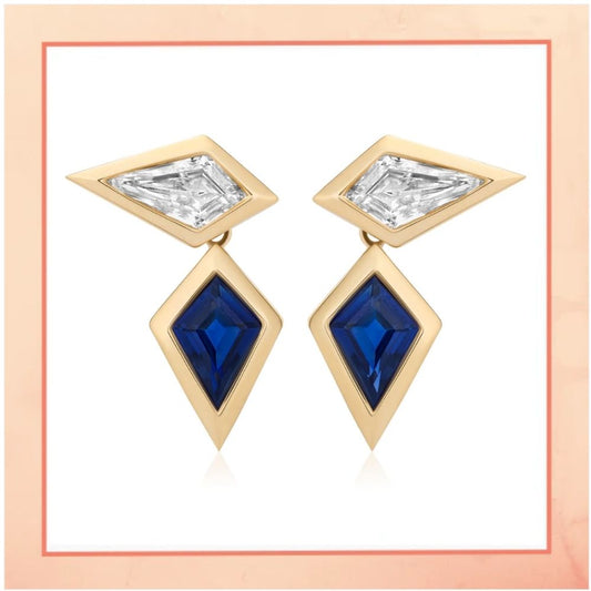 Blue Drop Earrings