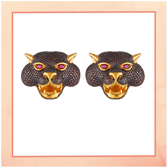 Pink Catty Earrings