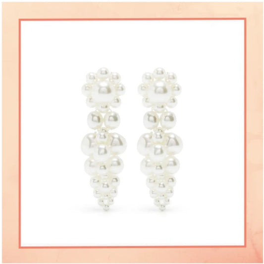 A Cluster of Pearls Earrings