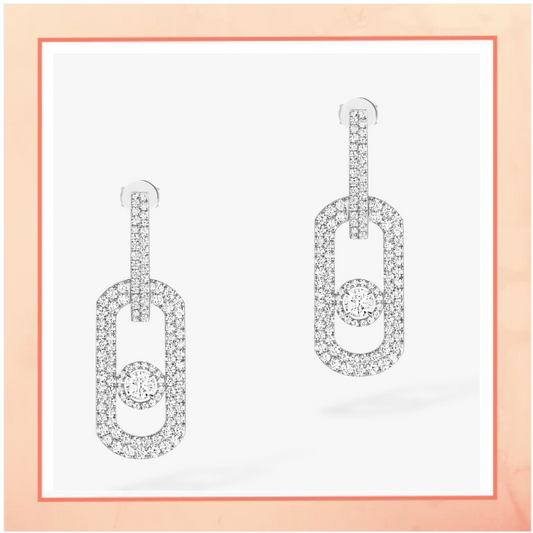 Rectangular Dangling Earrings