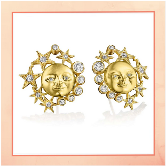 Sun, Moon & Star Earrings
