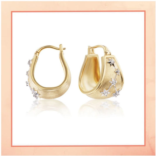 Hanging Galaxy Hoop Earrings