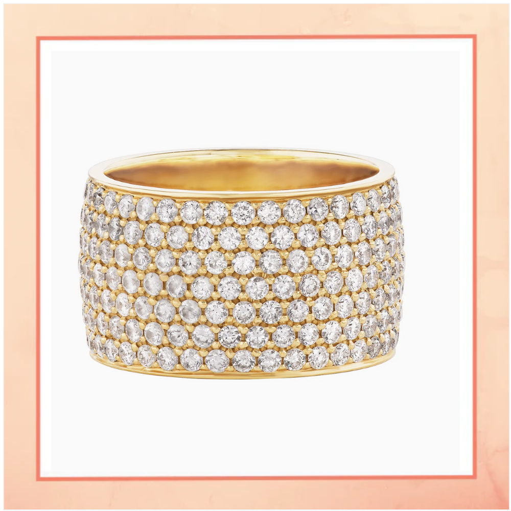 Band Ring with Diamonds