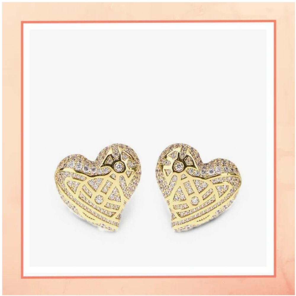 Golden Heart Earrings