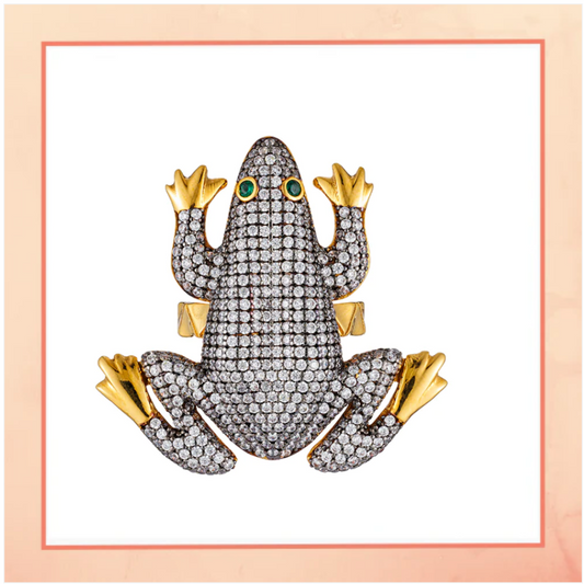 Stuuded Frog Ring