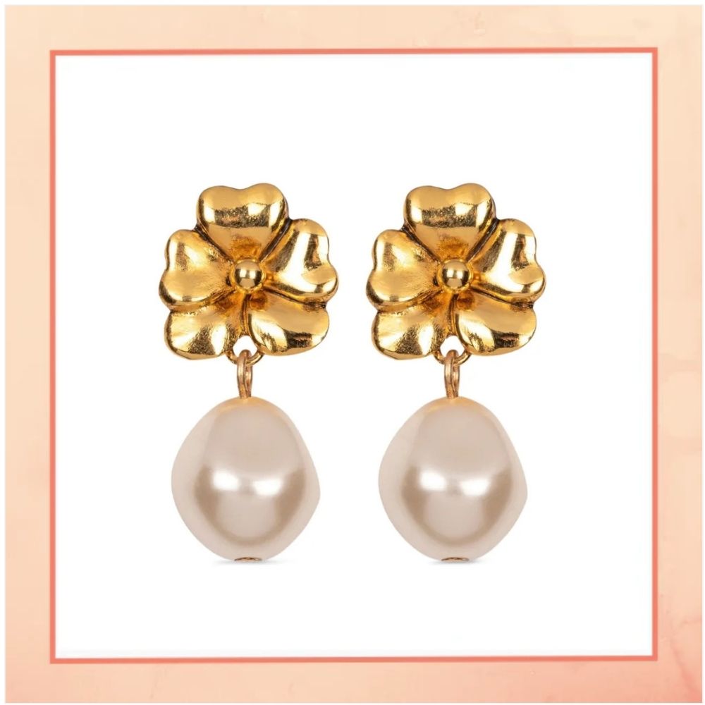 The Perfect Gold Flower Earrings