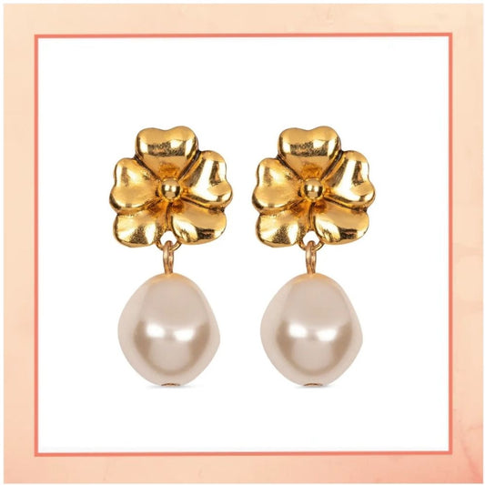 The Perfect Gold Flower Earrings