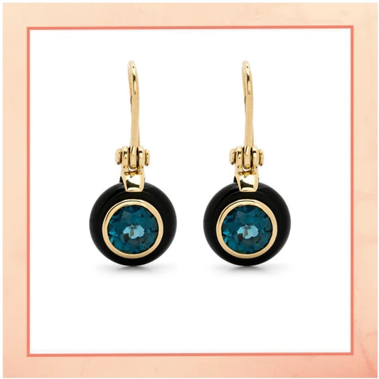 Black Drop Earrings