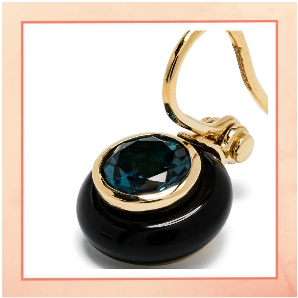 Black Drop Earrings