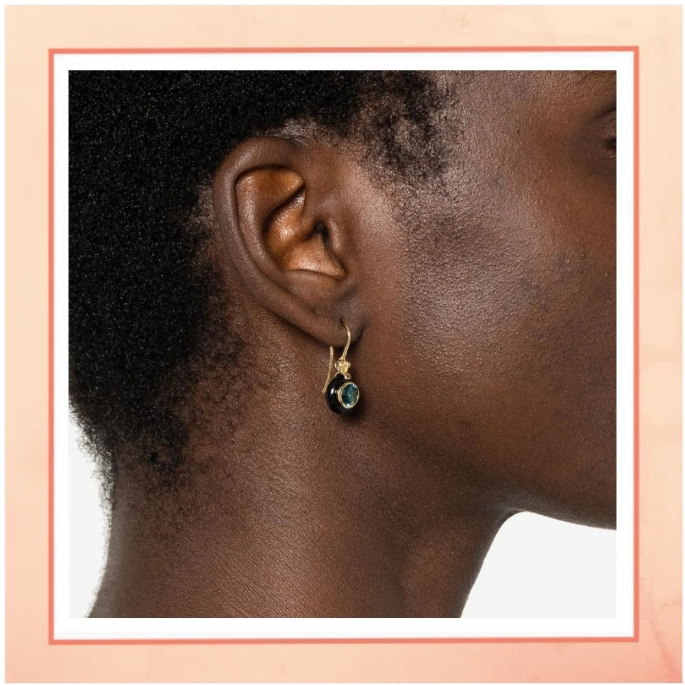 Black Drop Earrings