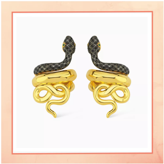 Coiled Reptile Earrings