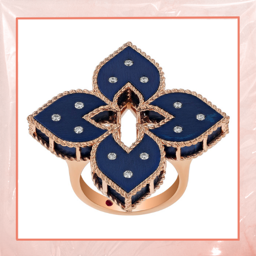 Blue Enamel Ring