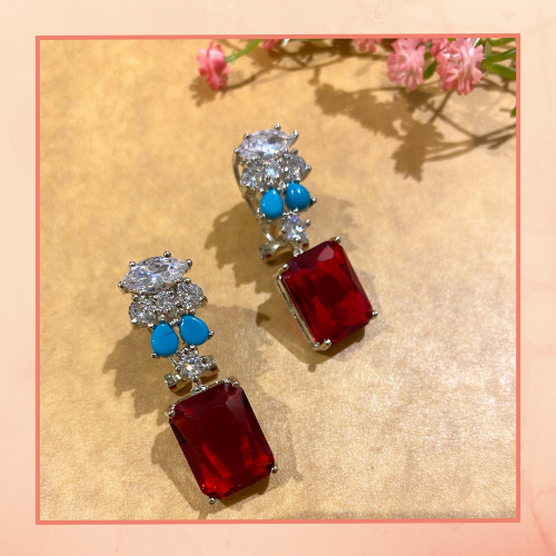 Ruby Drop Earrings